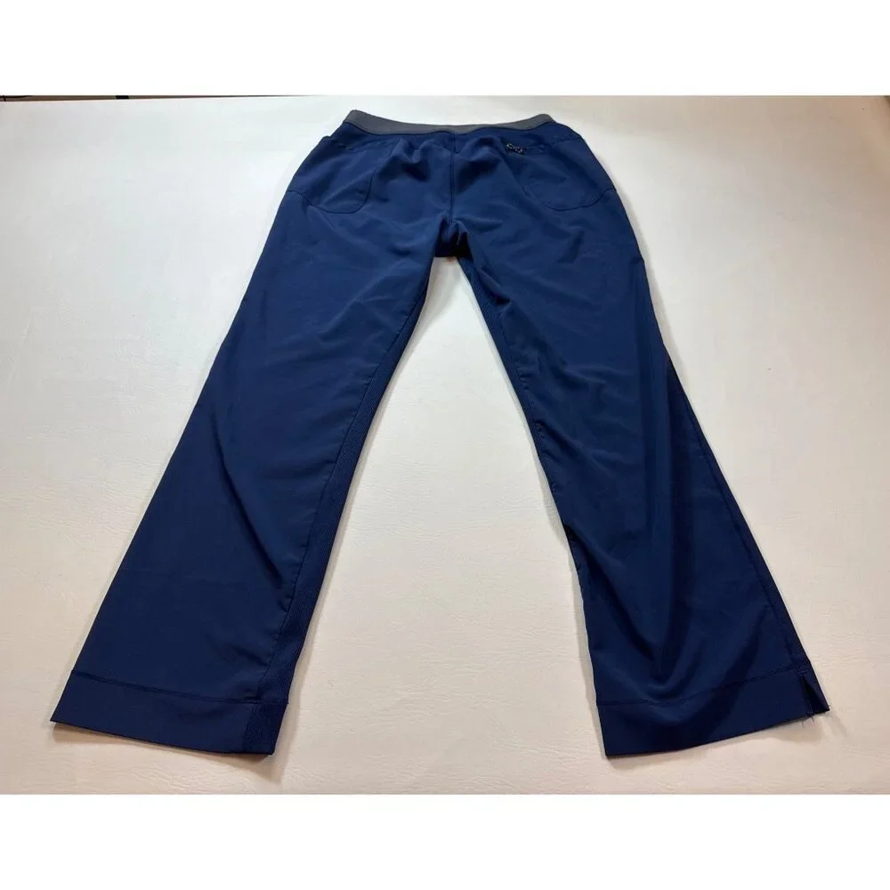 Infinity Wmns 4 Pocket Stretch Drawstr. Navy Scrub Pant small Petite (bin GG157) - Picture 5 of 10